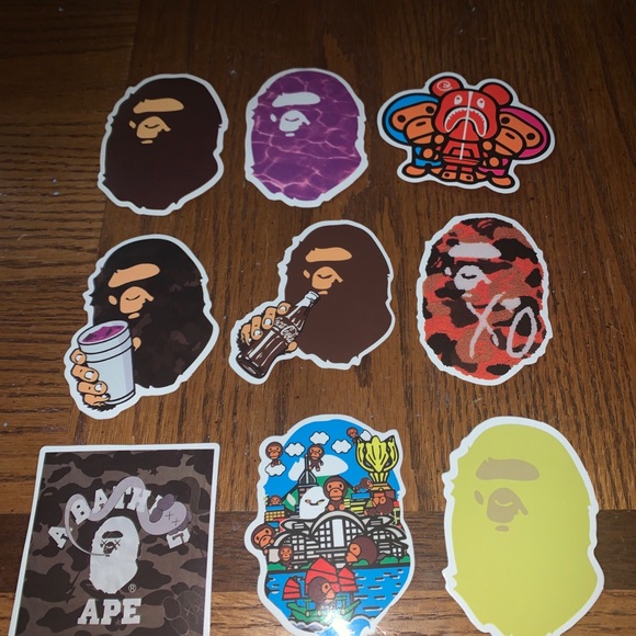 Bape Stickers 10 pc. - Picture 6 of 6